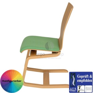 MOIZI 23 - cantilever chair with wooden frame