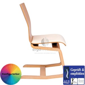 MOIZI 23 - cantilever chair with wooden frame