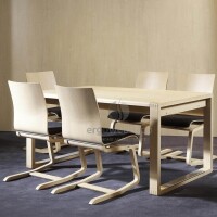 MOIZI 23 - cantilever chair with wooden frame
