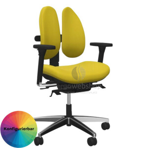 NowyStyl Rohde & Grahl duo-back - Office swivel chair without headrest with full upholstery (UPH)