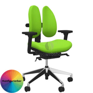 NowyStyl Rohde & Grahl duo-back - Office swivel chair without headrest with full upholstery (UPH)