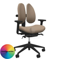 NowyStyl Rohde & Grahl duo-back - Office swivel chair without headrest with full upholstery (UPH)