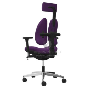 NowyStyl Rohde & Grahl duo-back - Office swivel chair with headrest and fully upholstered (UPH)