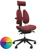 NowyStyl Rohde & Grahl duo-back - Office swivel chair with headrest and fully upholstered (UPH)