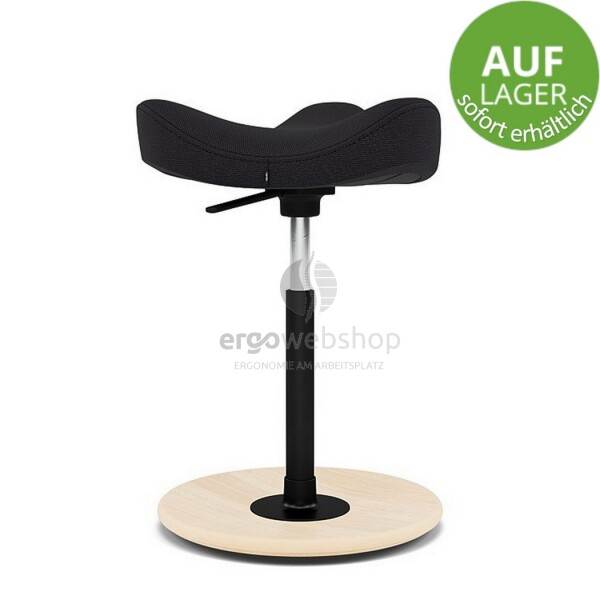 Varier Move - Hocker / Stehhilfe sofort erhältlich (Tonal 60999 schwarz, mittlere Gasfeder, natur Fußteller)