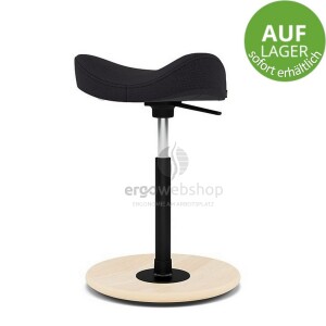 Varier Move - Hocker / Stehhilfe sofort erhältlich (Tonal 60999 schwarz, mittlere Gasfeder, natur Fußteller)
