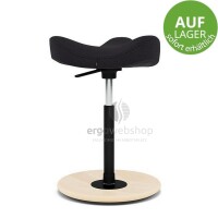 Varier Move - Hocker / Stehhilfe sofort erhältlich (Tonal 60999 schwarz, mittlere Gasfeder, natur Fußteller)