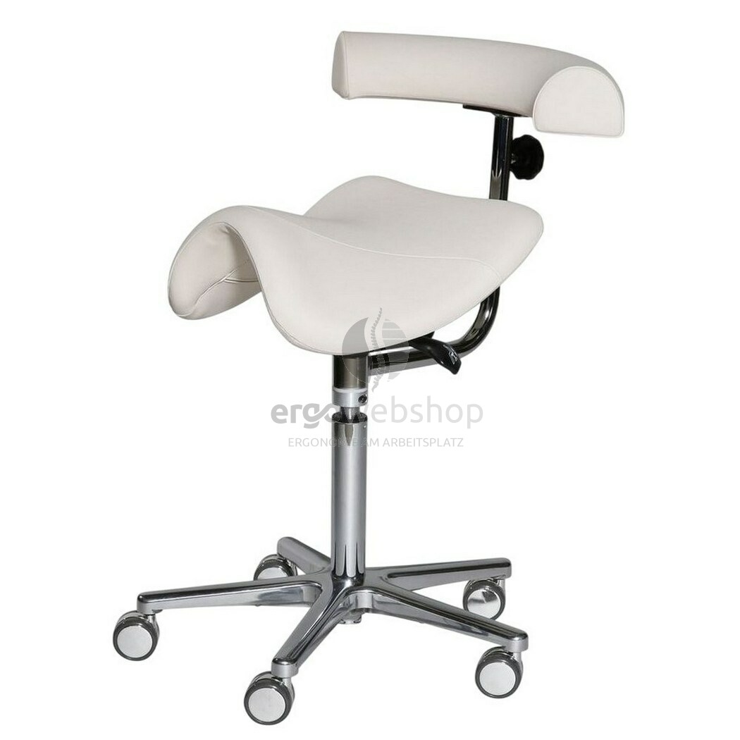 Swippo Classic with armrests and backrest - saddle chair - s