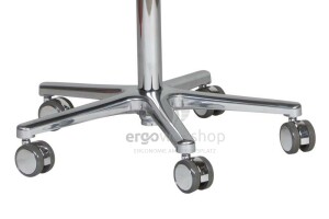 Swippo Classic mit Arm- und Rückenlehne - Sattelstuhl - Sattelhocker (Kunstleder)