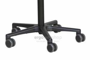 Swippo Classic mit Arm- und Rückenlehne - Sattelstuhl - Sattelhocker (Kunstleder)