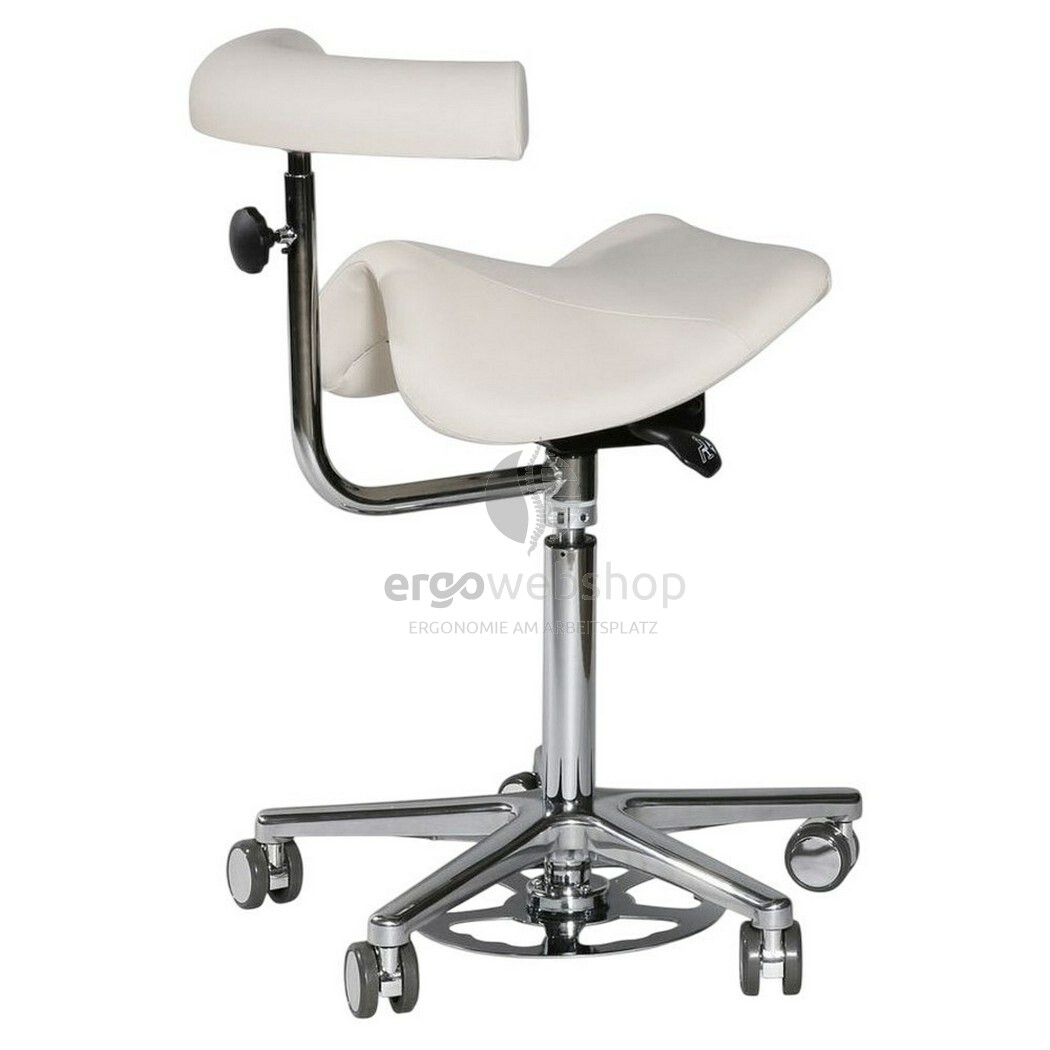 Swippo Flex with armrest and backrest - saddle chair - saddl