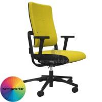 NowyStyl Rohde & Grahl xenium with upholstered backrest and cover - office swivel chair without headrest (UPH/P, GS certificate type B)