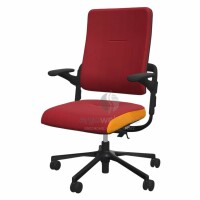 NowyStyl Rohde & Grahl xenium with upholstered backrest and cover - office swivel chair without headrest (UPH/P, GS certificate type B)