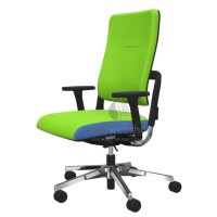 NowyStyl Rohde & Grahl xenium with upholstered backrest and cover - office swivel chair without headrest (UPH/P, GS certificate type B)