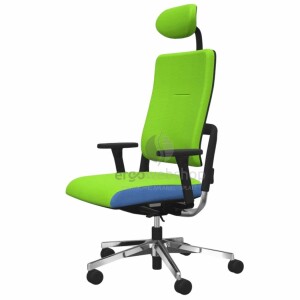 NowyStyl Rohde & Grahl xenium with upholstered backrest and cover - office swivel chair with headrest (UPH/P, GS certificate type B)