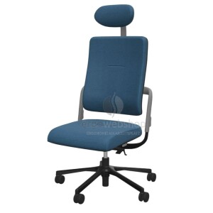 NowyStyl Rohde & Grahl xenium with upholstered backrest and cover - office swivel chair with headrest (UPH/P, GS certificate type B)