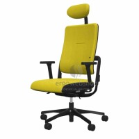 NowyStyl Rohde & Grahl xenium with upholstered backrest and cover - office swivel chair with headrest (UPH/P, GS certificate type B)