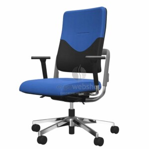 NowyStyl Rohde & Grahl xenium with upholstered backrest and cover - office swivel chair without headrest (UPH/P WAVE, GS Certificate Type B)