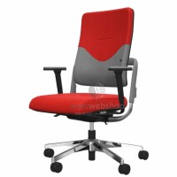 NowyStyl Rohde & Grahl xenium with upholstered backrest and cover - office swivel chair without headrest (UPH/P WAVE, GS Certificate Type B)