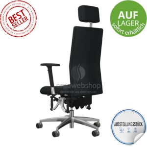 Haider BIOSWING 360 iQ - Office swivel chair with Visco foam and neck support - Bestseller (Display model)