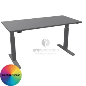 Hammerbacher elektrisch höhenverstellbarer Schreibtisch Mini Office (67,2 cm tief)
