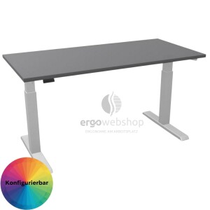 Hammerbacher elektrisch höhenverstellbarer Schreibtisch Mini Office (67,2 cm tief)