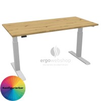 Hammerbacher elektrisch höhenverstellbarer Schreibtisch Mini Office (67,2 cm tief)