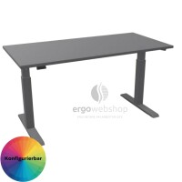 Hammerbacher elektrisch höhenverstellbarer Schreibtisch Mini Office (67,2 cm tief)
