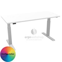 Hammerbacher elektrisch höhenverstellbarer Schreibtisch Mini Office (67,2 cm tief)