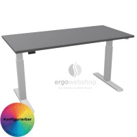 Hammerbacher elektrisch höhenverstellbarer Schreibtisch Mini Office (67,2 cm tief)