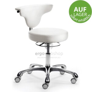 Mayer Sitzmöbel 1252 myJAZZ - Swivel Chair in white faux leather - immediately available