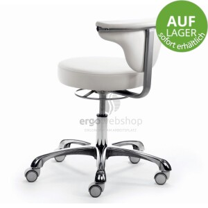Mayer Sitzmöbel 1252 myJAZZ - Swivel Chair in white faux leather - immediately available