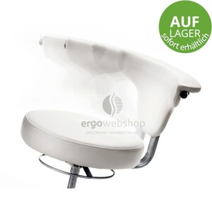 Mayer Sitzmöbel 1252 myJAZZ - Swivel Chair in white faux leather - immediately available
