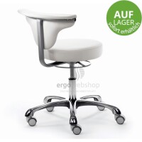 Mayer Sitzmöbel 1252 myJAZZ - Swivel Chair in white faux leather - immediately available
