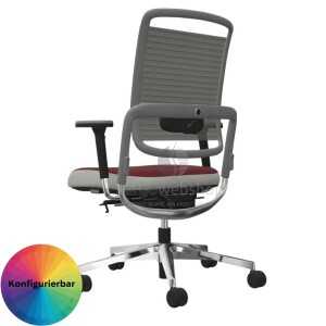 NowyStyl Rohde & Grahl xenium MESH - Office swivel chair without headrest (GS certificate type B)