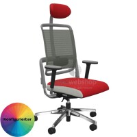 NowyStyl Rohde & Grahl xenium MESH - Bürodrehstuhl mit Kopfstütze (GS Zertifikat Typ B)
