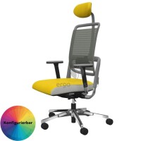 NowyStyl Rohde & Grahl xenium MESH - Bürodrehstuhl mit Kopfstütze (GS Zertifikat Typ B)