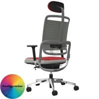 NowyStyl Rohde & Grahl xenium MESH - Bürodrehstuhl mit Kopfstütze (GS Zertifikat Typ B)