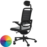 NowyStyl Rohde & Grahl xenium MESH - Bürodrehstuhl mit Kopfstütze (GS Zertifikat Typ B)