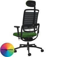 NowyStyl Rohde & Grahl xenium MESH - Bürodrehstuhl mit Kopfstütze (GS Zertifikat Typ B)