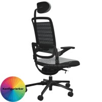 NowyStyl Rohde & Grahl xenium MESH - Bürodrehstuhl mit Kopfstütze (GS Zertifikat Typ B)
