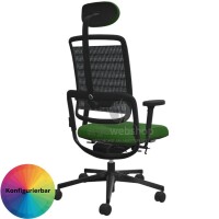 NowyStyl Rohde & Grahl xenium MESH - Bürodrehstuhl mit Kopfstütze (GS Zertifikat Typ B)