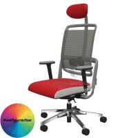 NowyStyl Rohde & Grahl xenium MESH - Bürodrehstuhl mit Kopfstütze (GS Zertifikat Typ B)