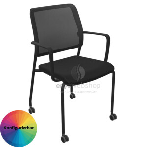 Dauphin Trend Office to-sync meet – Stackable Visitor Chair with Mesh Back