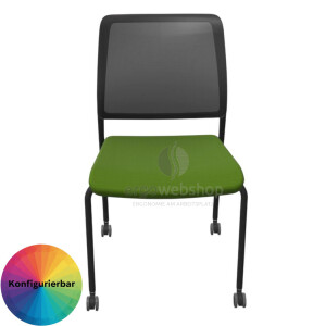 Dauphin Trend Office to-sync meet – Stackable Visitor Chair with Mesh Back