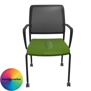 Dauphin Trend Office to-sync meet – Stackable Visitor Chair with Mesh Back