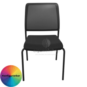 Dauphin Trend Office to-sync meet – Stackable Visitor Chair with Mesh Back
