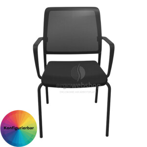 Dauphin Trend Office to-sync meet – Stackable Visitor Chair with Mesh Back
