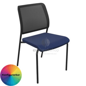 Dauphin Trend Office to-sync meet – Stackable Visitor Chair with Mesh Back