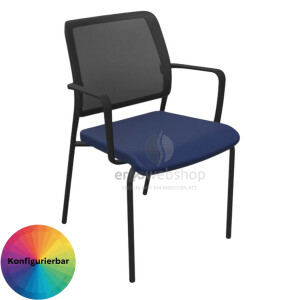 Dauphin Trend Office to-sync meet – Stackable Visitor Chair with Mesh Back